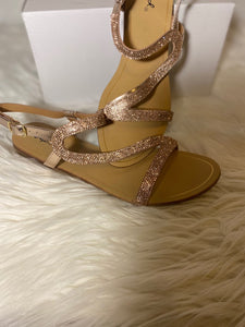 Rose Gold Metallic Casual Sandal