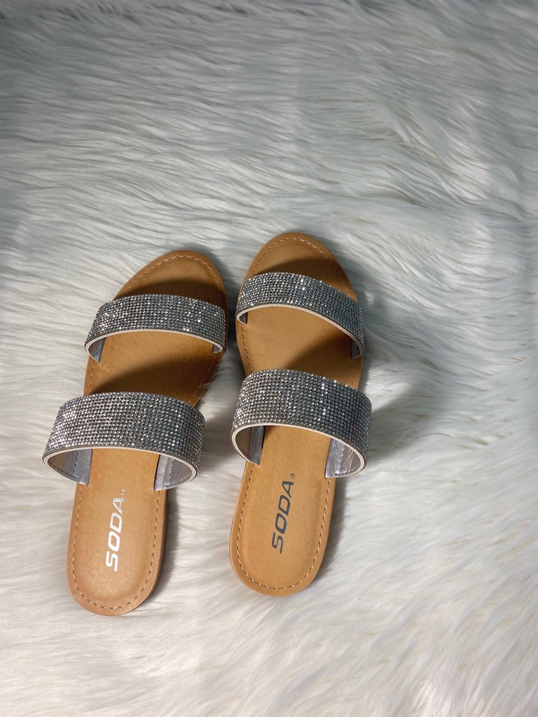 Silver Diamante Glamour Sandals