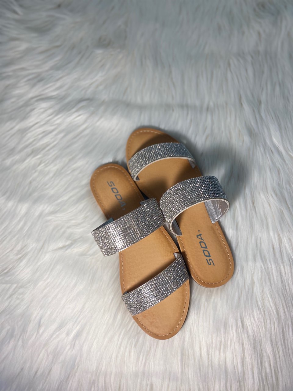 Silver Diamante Glamour Sandals