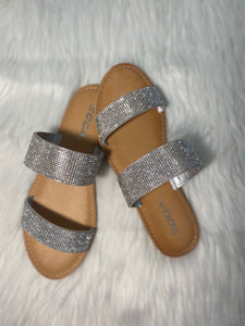 Silver Diamante Glamour Sandals