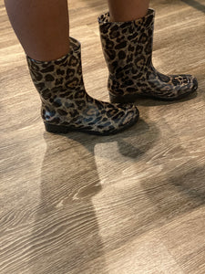 Corkys Riverwalk Leopard Rainboots