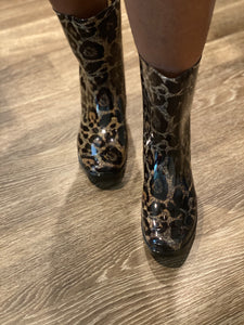 Corkys Riverwalk Leopard Rainboots